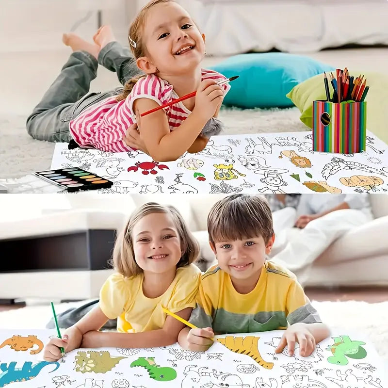 ROLLO PAPEL PARA NIÑOS COLOREAR 30 X 300 CM 🤩😱 - ENVÍO GRATIS