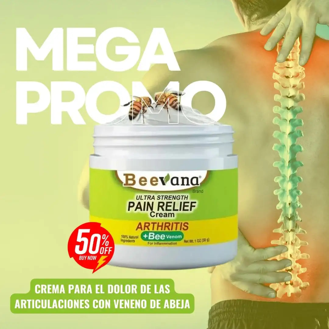 🔥OFERTA PAGA 1 Y LLEVA 2 - Crema de terapia para Artritis, Reumatismo, Dolor de huesos, a base de veneno de abeja Beevana