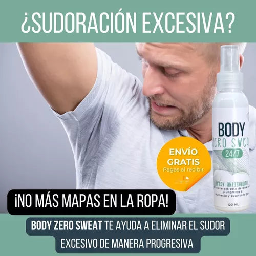 Spray Antisudoral Body Zero Sweat