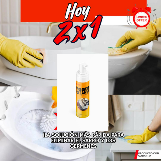 PROMOCION 2 FOAM CLEANER® ESPUMA LIMPIADORA ORIGINAL 5 en 1