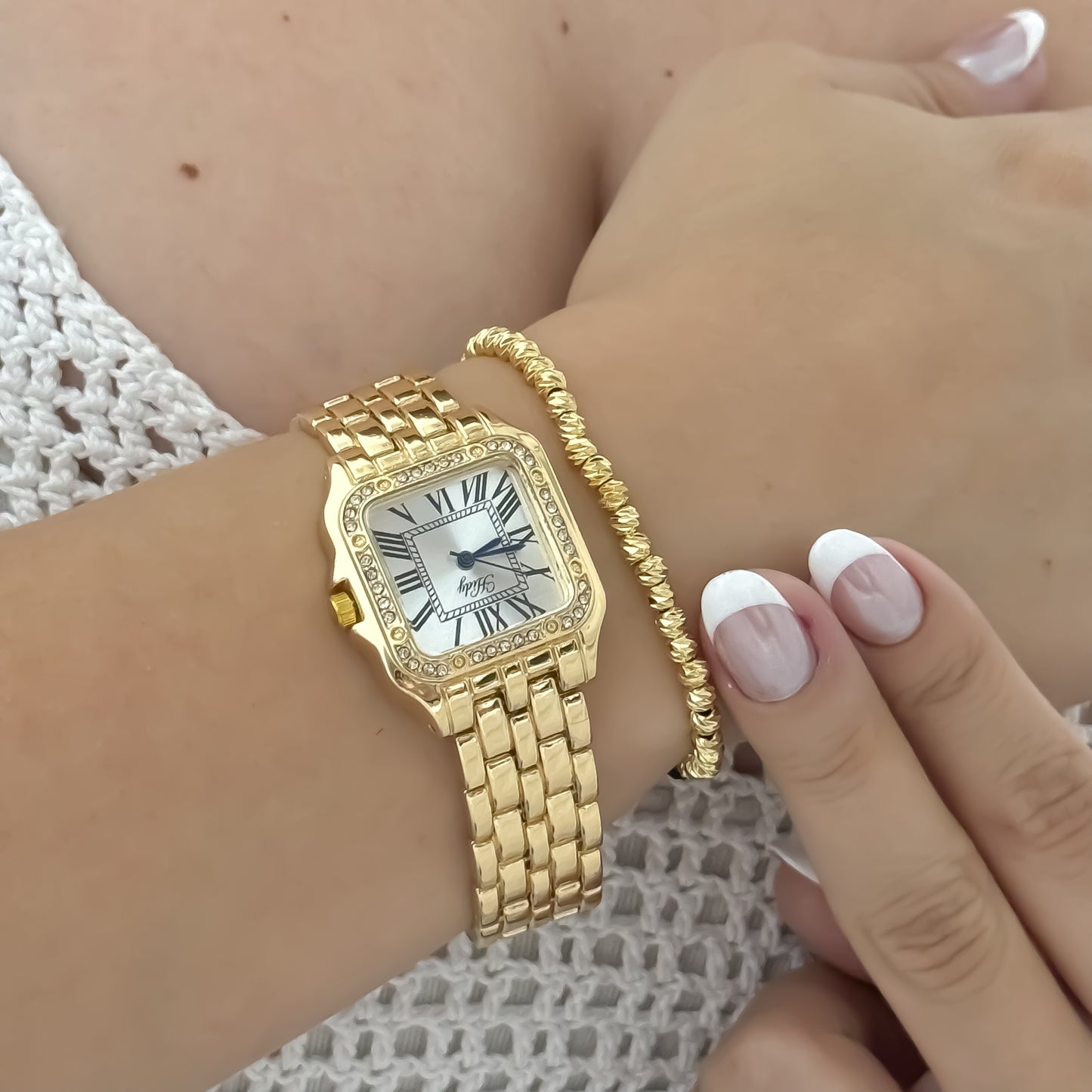 PROMOCION DE RELOJ PARA DAMA + MANILLA BAÑO DE ORO 18K CON GARANTIA