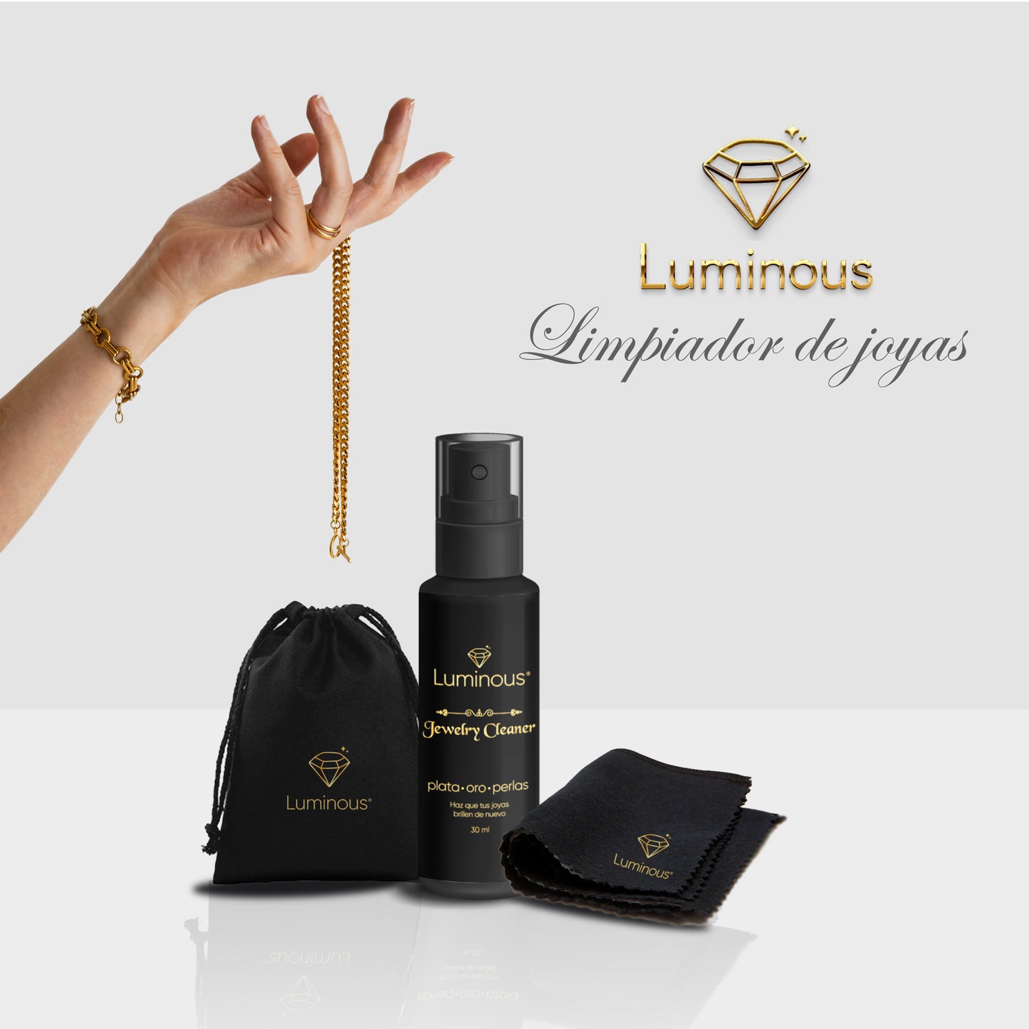 ¡DEVUÉLVELE EL BRILLO A TUS JOYAS! Con el Luminous Jewelry Cleaner, tus piezas favoritas volverán a lucir como el primer día